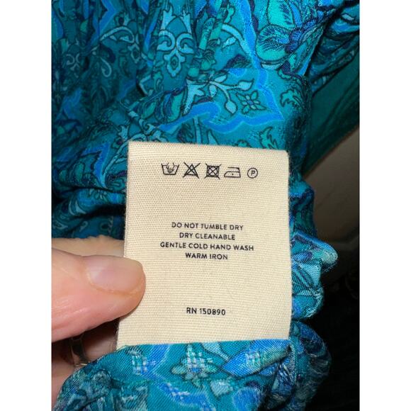 NWT SPELL DESIGNS & THE GYPSY COLLECTIVE TURQUOISE JEWEL TUNIC DRESS EMERALD XS - Picture 7 of 13